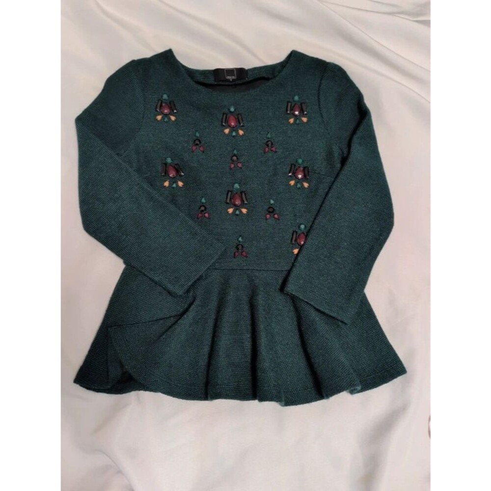 Dolce Vita Gem Drop Peplum Sweater Top Various Colors Sizes S, casual knitted